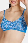 Zivame Rhapsody Of Blue Double Layered Non Wired 3/4Th Coverage T-Shirt Bra - French Blue — thumbnail 5